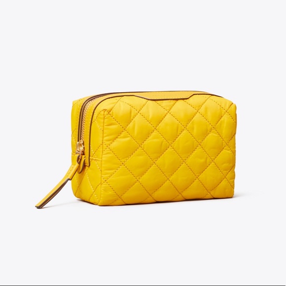 Tory Burch Handbags - TORY BURCH PERRY QUILTED NYLON SMALL COSMETIC CASE